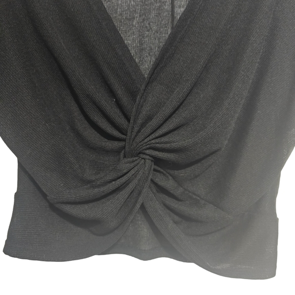 Zara Black Knotted Top - Picture 3 of 5